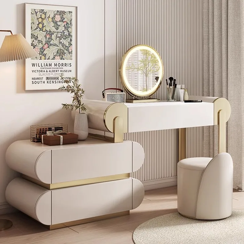 

Makeup Coffee Vanity Dressers Desk Bedroom Computer Console Mobile Storage Dressers Salon Comoda Pra Quarto Room Furniture HDH
