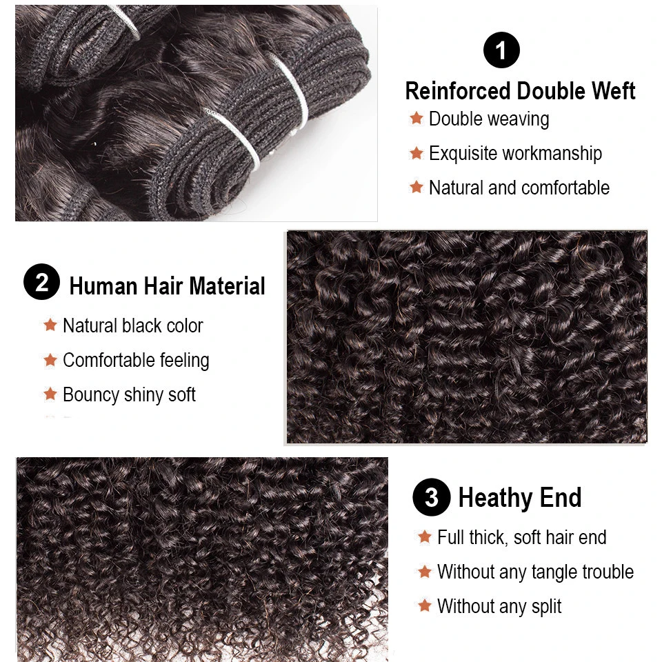 Jerry Curly Hair Weave 1 Bundle Color 4 Chocolate Brown Black 10-26 inch Quality Remy Human Hair Extensions BOBBI COLLECTION