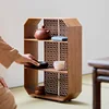 Bamboo Bo Gu Rack Tea Pot Tea Set Storage Lattice Rack Tea Table Shelf Wall Mounted Display Stand 2