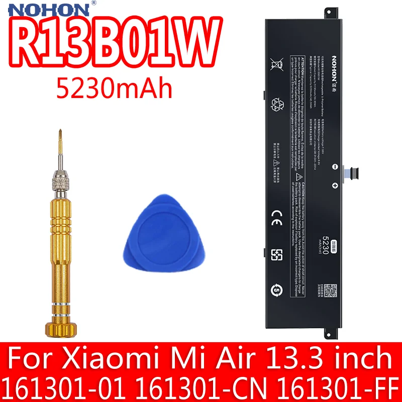 

NOHON R13B01W For Xiaomi Mi Notebook Air 13 13.3" inch R13B01W R13B02W 161301-01 161301-CN 161301-FF 5230mAh Laptop Batteries