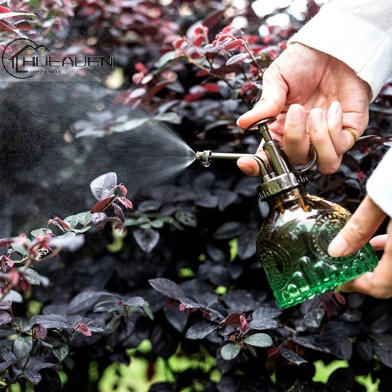 

Plants Watering Can Retro Glass Plant Mister Vintage Spray Bottle Flower Sprayer 200ML Gardening Home Sprinklers