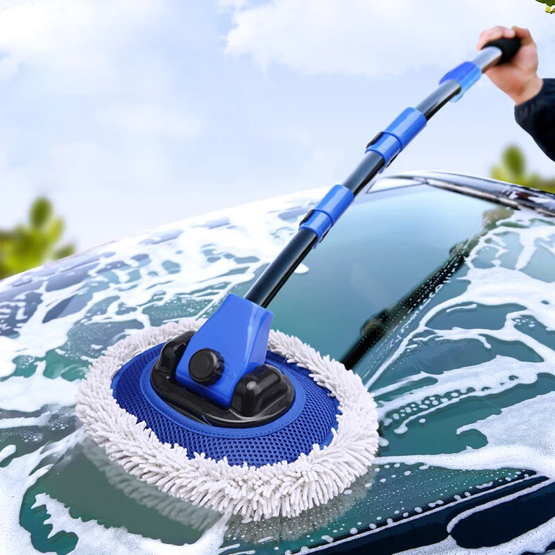 Jogo de escova de lavagem giratória do carro 360 graus microfibra dip  escova de lavagem para a limpeza do veículo de vidro jardim aspersão  ferramenta janela