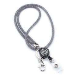 Retractable Badge Reel Lanyard with ID Holder and Universal Keychain (5)