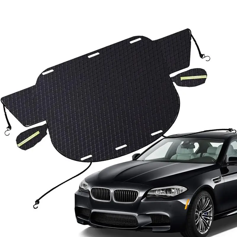 

Автомобильный чехол на лобовое стекло, зимний автомобильный чехол, уличная защита, водонепроницаемый автомобильный чехол с боковыми зеркалами, чехол из ткани Оксфорд