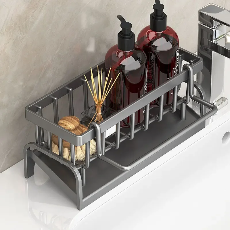 Kitchen Shelf Cleaning Cloth Storage Draining Rack Household Detergent Sponge Rack Water Sink Water Sink kitchen