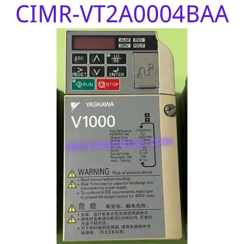 

Used frequency converter CIMR-VT2A0004BAA 0.75KW 0.4KW functional test intact