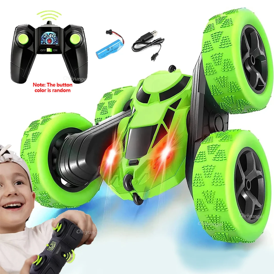 Auto Telecomandata RC Stunt Car 4WD 360° Con Luci E Effetti Sonori - Controllo Remoto E Gestuale Per Bambini 6-12 Anni, Regalo Compleanno
