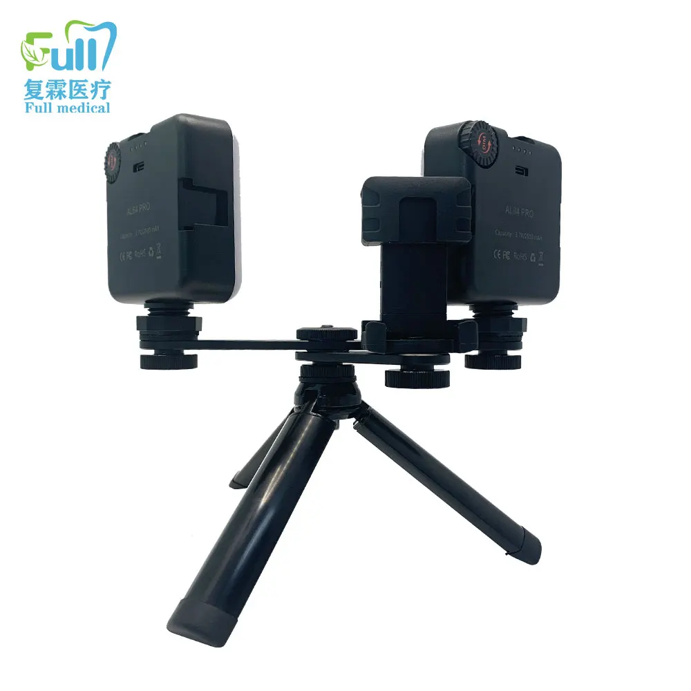MK-017 치과 사진 키트, 밝기 조정 휴대폰 손전등, 치과 사진 비디오 구강 필링 라이트, 5600K