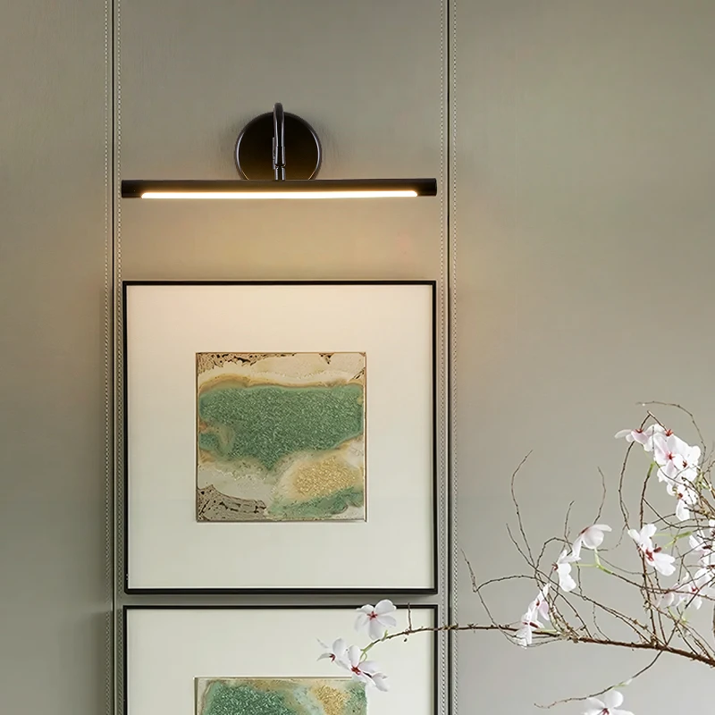 brass background wall decoration hanging painting lamp, The European style Wall Washer light, bathroom mirrors fill light