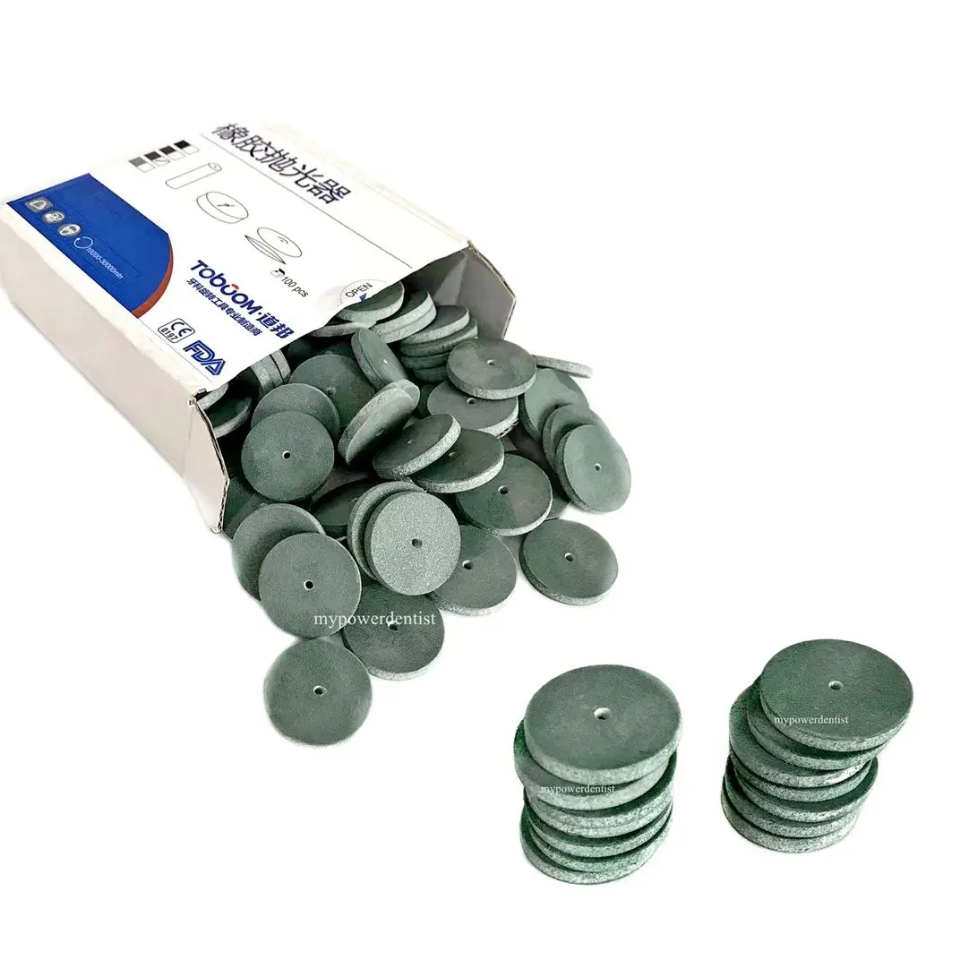 

ToBoom Dental Lab Rubber Polishing Wheels Rotary Polisher Tool Green-Fine