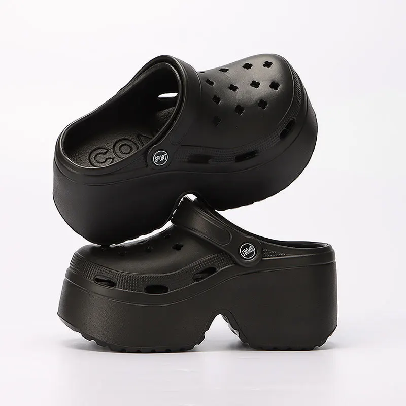 Pallene Trendy Women's Sandals Waterproof Women Shoes Summer Garden Shoes Female EVA Flat Sandals Casual Thick Sole Beach Slides