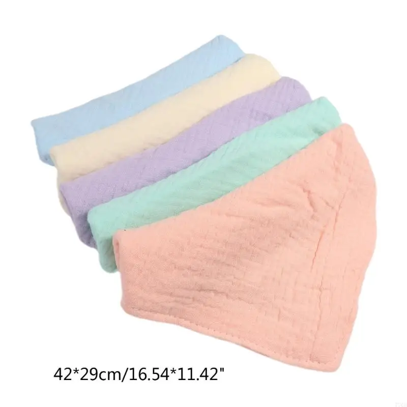 770B Baby Bibs Gauze Handkerchief Feeding Bib Burp Cloth Boy Girl Infant Shower Gift