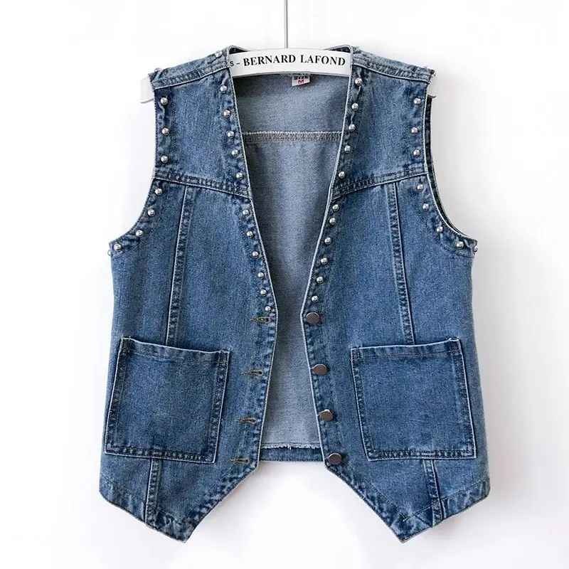 Chaleco Informal A Cuadros Para Mujer – Con Solapa, Abierto, Bolsillos Y Tela Cepillada – Talla XL