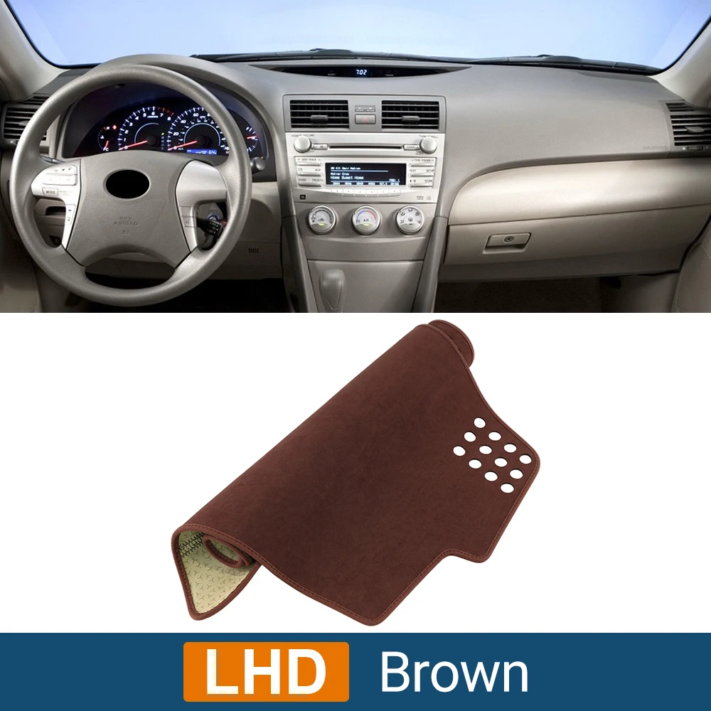 Cubierta del salpicadero del coche para Toyota Camry XV40 2007 2008 2009 2010 2011 escritorio de instrumentos parasol Mat Dash almohadilla antideslizante Accesorios