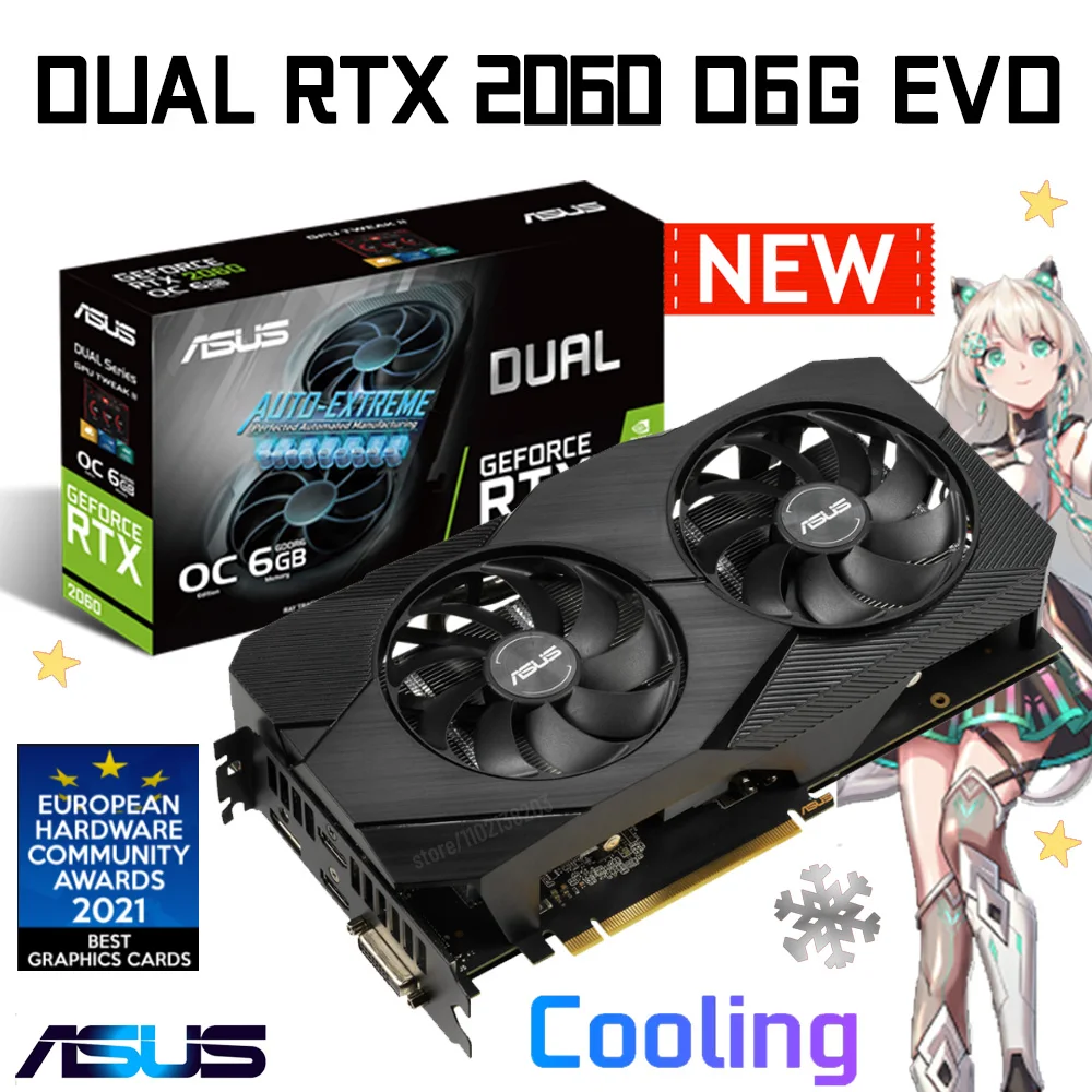 Asus Geforce Dual Rtx2060 O6g Evo | Asus Dual 2060 Graphics Card - Gddr6  Card Asus - Aliexpress