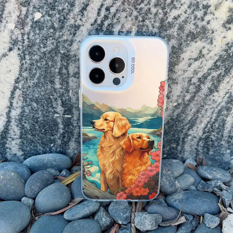Dackel Silhouette Hund Niedliche Tier Handyhülle für IPhone 12 Pro Max Mini 11 13 14 15 Pro Max 15 14 Plus Laser Back Cover Funda – Detail 8