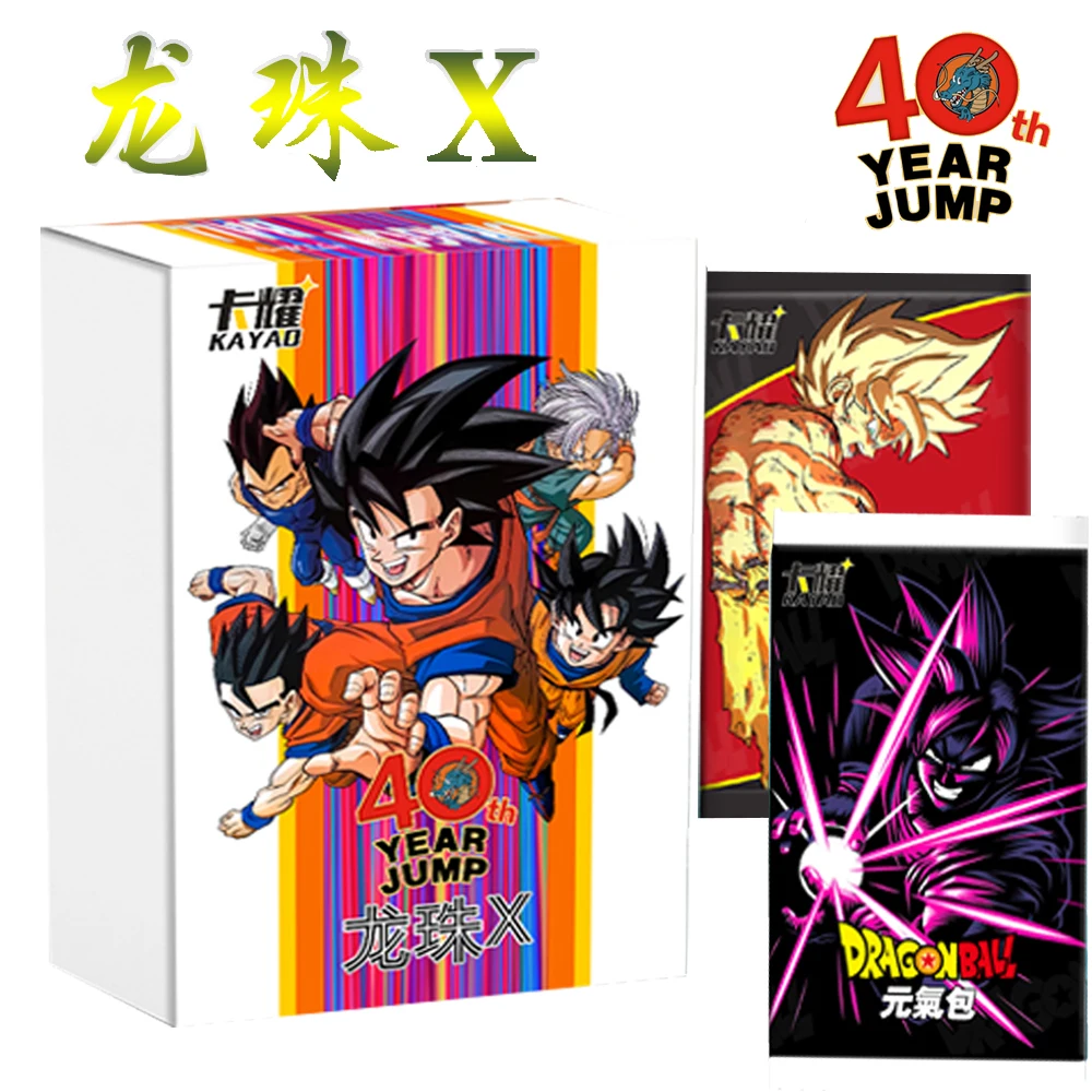 Anime Dragon Ball Cards For Children 40th Anniversary Son Goku Saiyan Vegeta Character Series Periphery Cards Birthday Gift Toy