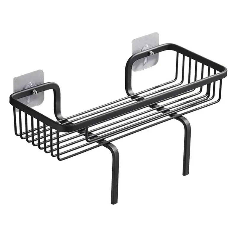

Bathroom Shelf Wall Mounted Storage Shelving Bathroom Shelf Shower Wall Mount Shampoo Storage Holder Hollow Designed Shelf