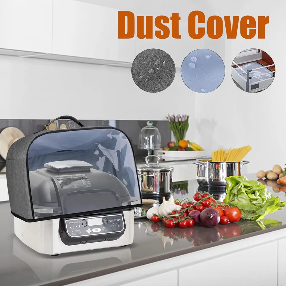Toaster Cover Durable Kitchen Air Fryer Microwave Dust Cover Household Bread Baking Hood For Ninja Foodi Grill Accessories Tools microwave food cover microwave dust cover air fryer hood kitchen dust cover
