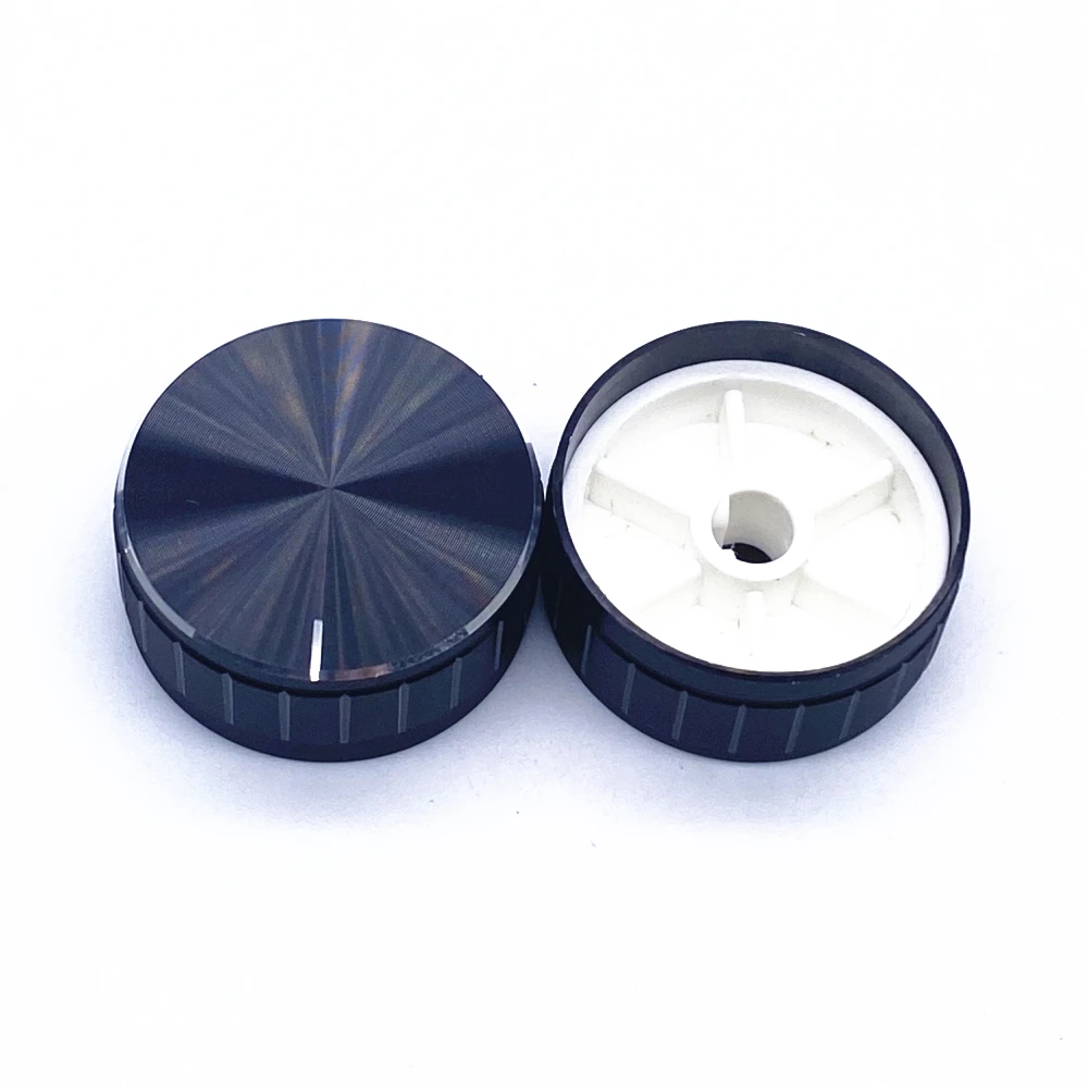 Aluminum Alloy Potentiometer Knob Cap Volume Control Knob Hat Rotation Switch for 6 mm Hole D Shaft potentiometer knob cap,aluminum knob