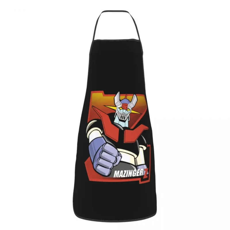 

Забавный фартук Mazinger Z Аниме для мужчин и женщин, унисекс, кухонный шеф-повар, НЛО, робот, gren, кухня для приготовления выпечки, садоводства