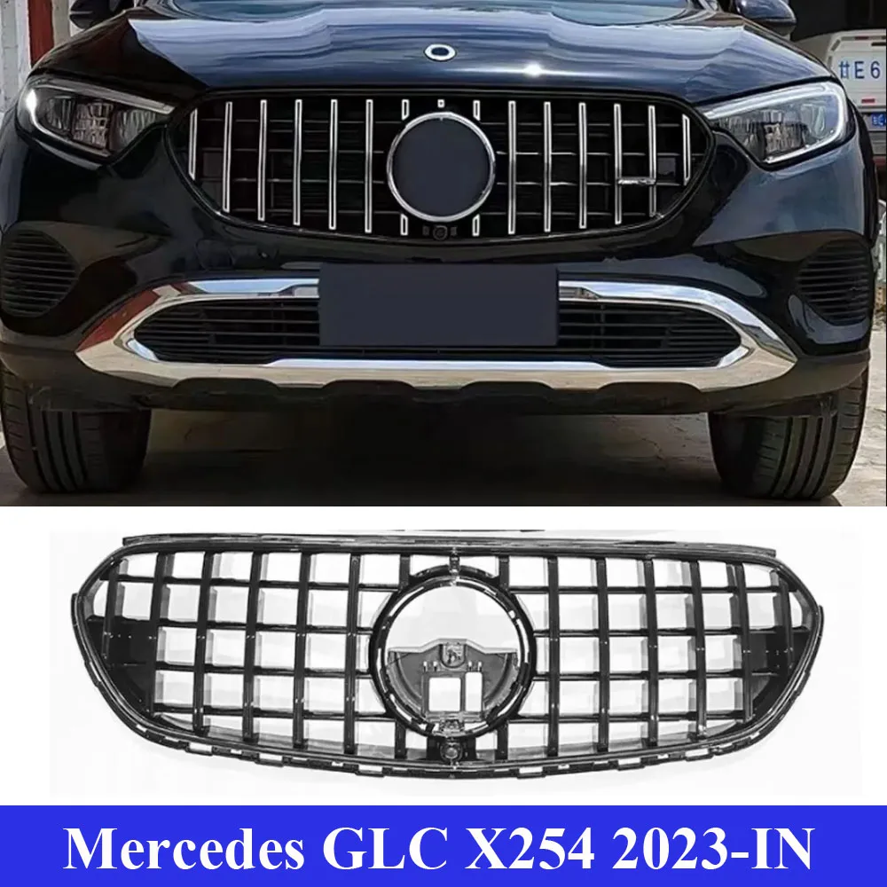 

For Mercedes GLC Class X254 General Model GLC260L GLC300L GLC63 2023-UP GTR Racing Grille Front Grills Bumper Lip Car Styling