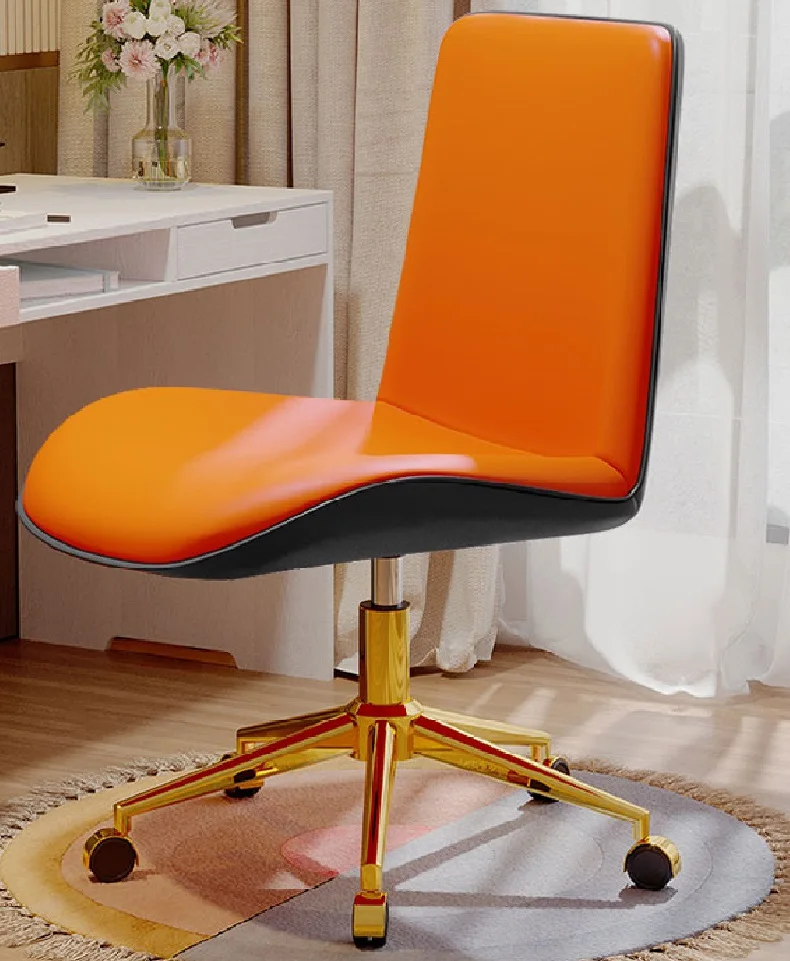 Description Picture 3 of itemNordic Luxury Computer Chair Golden Base Sliding Wheelchairs Comfortable And Long-Lasting Dormitory Chairs