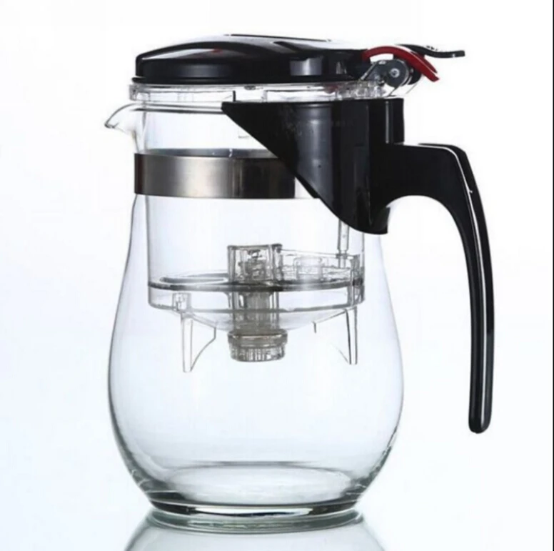Heat Resistant Glass Teapot Chinese Kung Fu Tea Flower Tea Pot Compact Size Coffee Maker Puer Kettle Drinkwares 750Ml