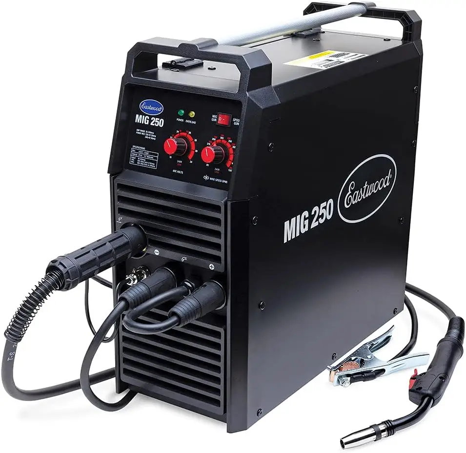 250 Amp MIG Welder Machine for Steel Aluminum Heavy Duty Inverter Technology Auto Restoration Welding Machine Dual Voltage