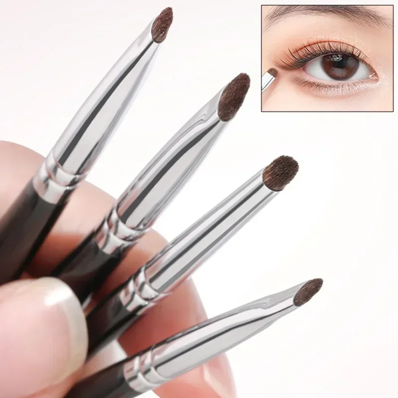 1/4Pcs Flat Eyes Makeup Brushes Professional Angled Eyebrow Eyeliner Contour Brush Concealer Eyeshadow Make Up Cosmetics Tools makeup brush set makeup brush