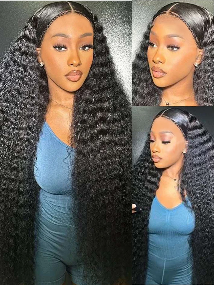 Human Hair Extensions Cosdelu 30 34 Inch Water Curly Remy 100% Human Hair Water Wave 1 3 4 Bundles Deep Wave Double Weft