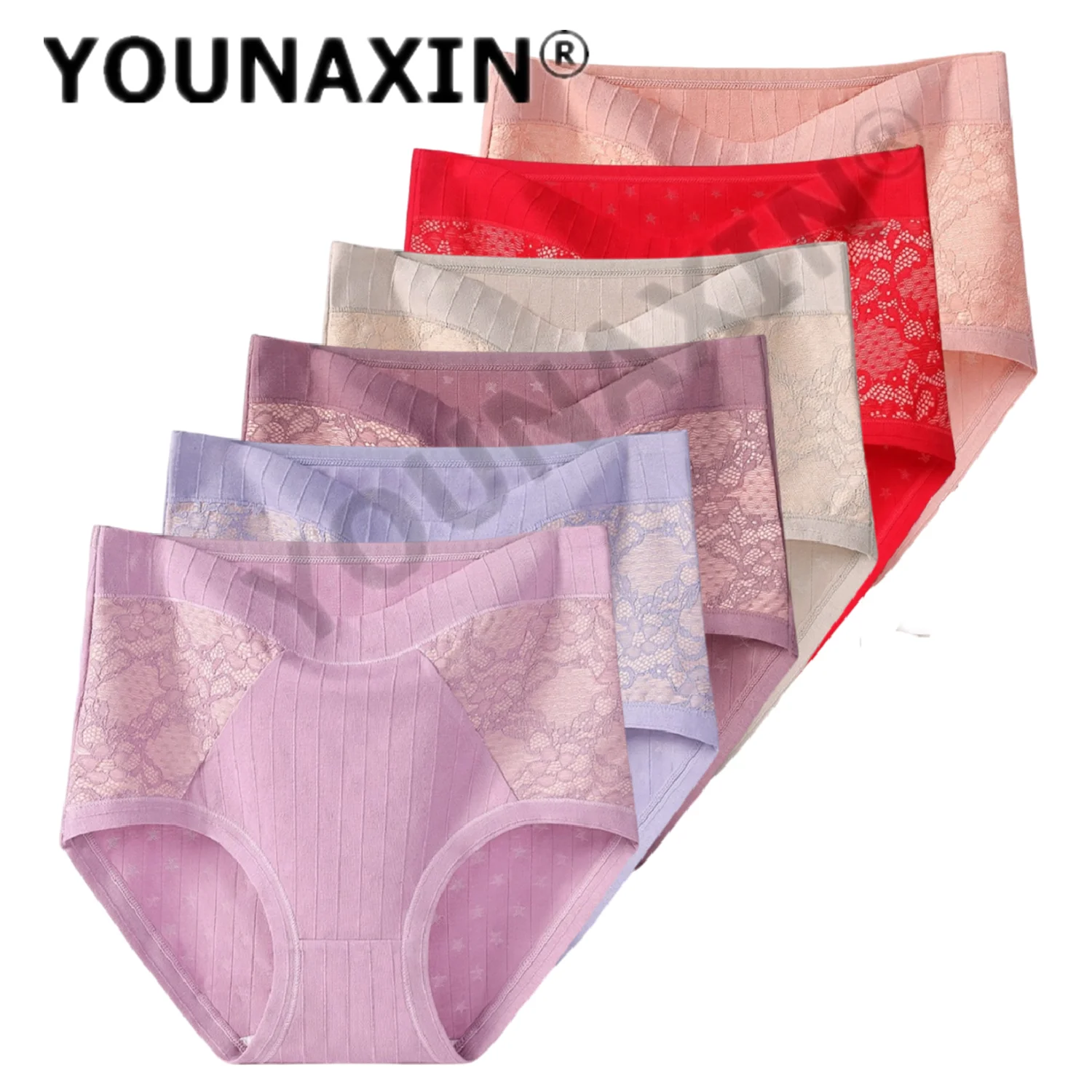 

6 шт., женские трусы большого размера, нижнее белье, нижнее белье, хлопковые дышащие трусики с большой высокой талией XL 2XL 3XL 4XL 5XL 6XL