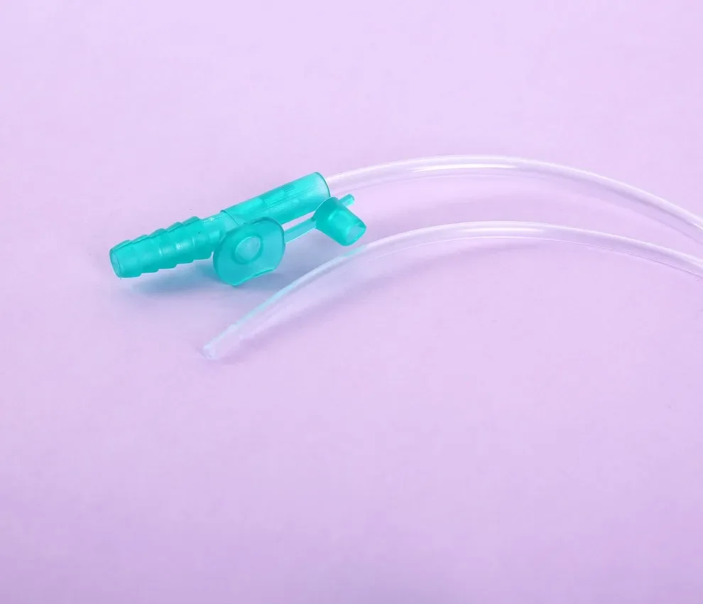 Description Picture 3 of item100PCS Medical Oral Cavity Mouth Sterile Suction Catheter Household Manual Sputum Aspirator Use Tube Adult Children F8 F10 F12