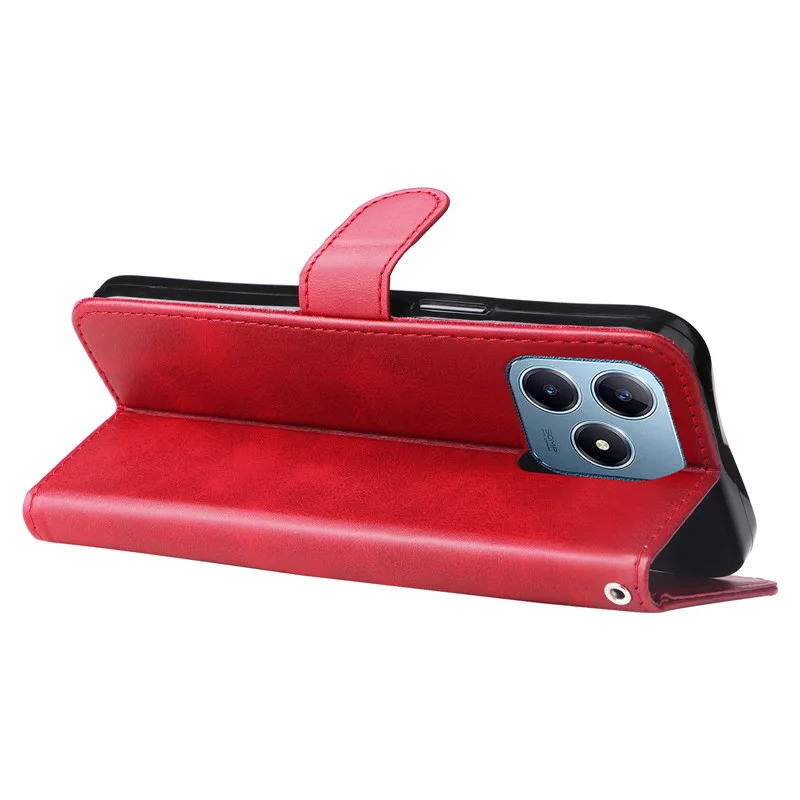 Elegant Flip Magnetic Leather Wallet Phone Case with Zipper Slot