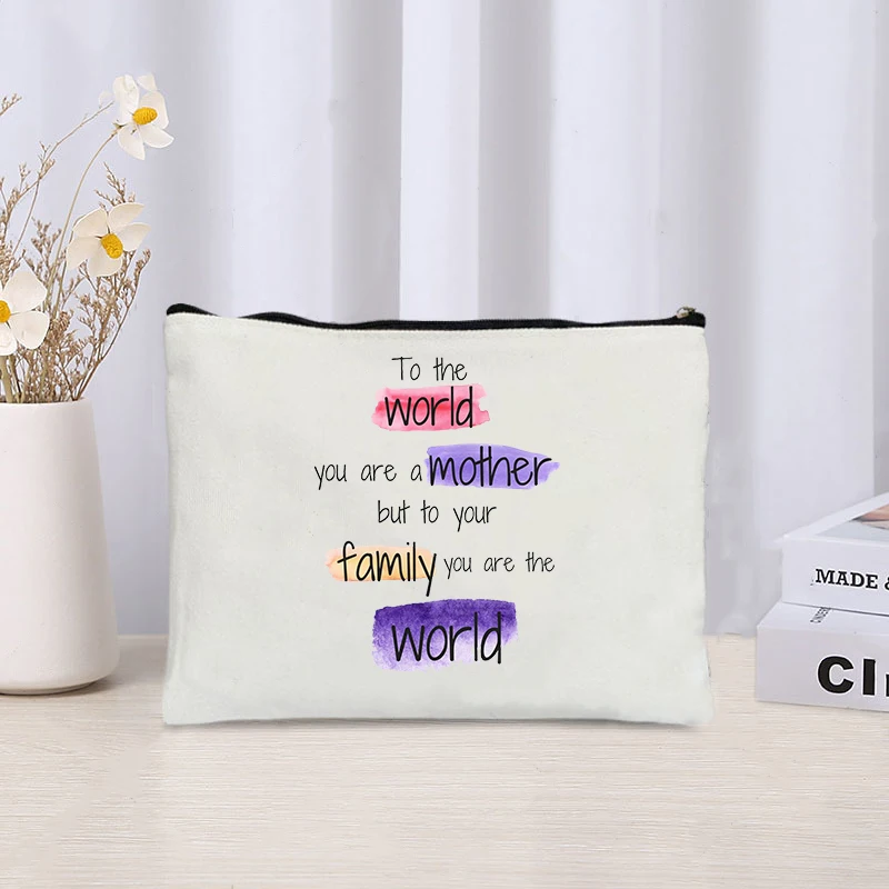 

Роскошный холщовый Подарочный чехол для мамы, сумочка для макияжа, подарок на день матери, Женский дорожный органайзер для туалетных принадлежностей, косметичка для духов