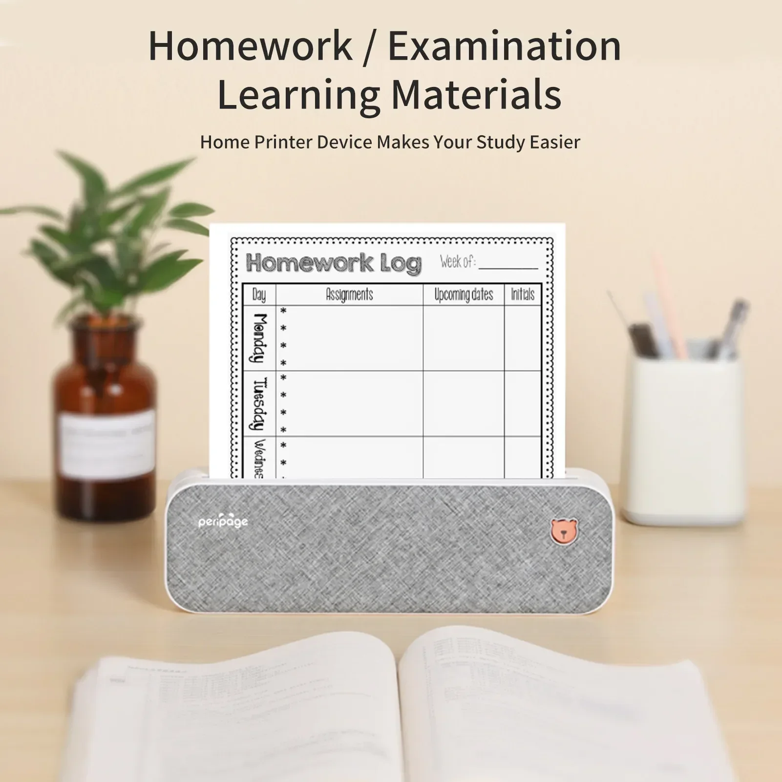 GlowMartA4 Portable Photo Wireless Mini Hand Thermal Label Pocket Printer Sticker Machine for Mobile Phone