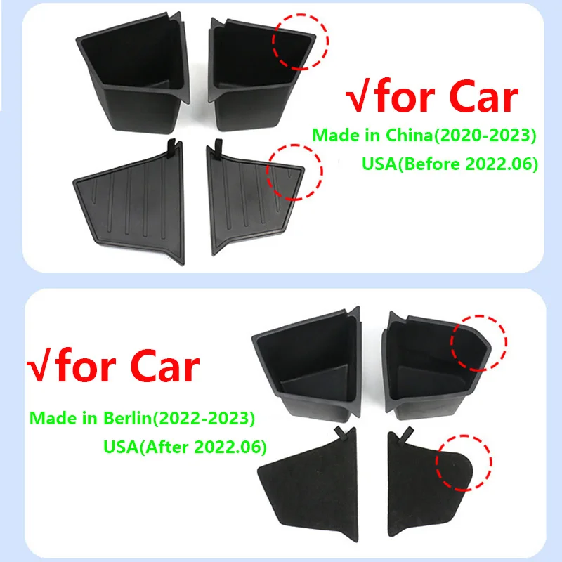 MY Rear Trunk Side Storage Bin For Tesla Model Y Cargo Compartment Organizer Bucket Left Right Tray Stowing Tidying Packet Bins