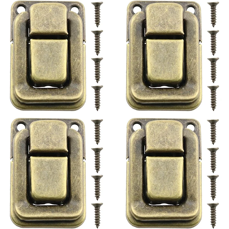 Toggle Lock Latch Catches 4pcs For Jewelry Box Ordinary Gift Wooden Case 38x25mm