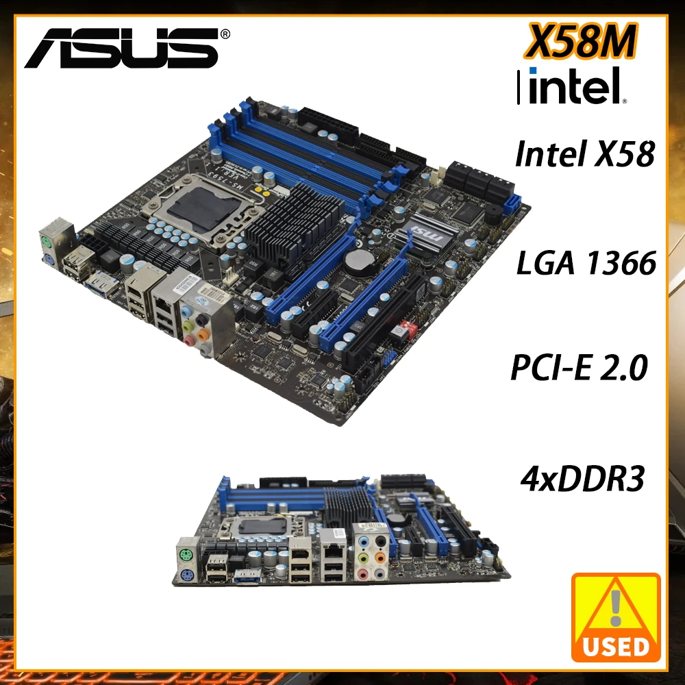 Placa base MSI X58M Intel X58 compatible con Triple canal DDR3 LGA 1366 ...
