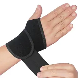 Adjustable Wrist Support Brace for Carpal Tunnel and Arthritis Relief (Black)