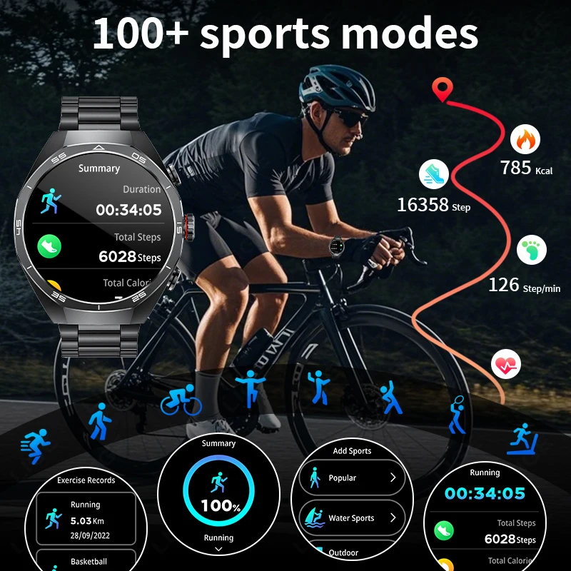 LIGE 2025 New Smart Watch With Earbuds TWS 2-In-1 Bluetooth Earphones NFC Answer Call Music Watches Men Women Sports Smartwatch