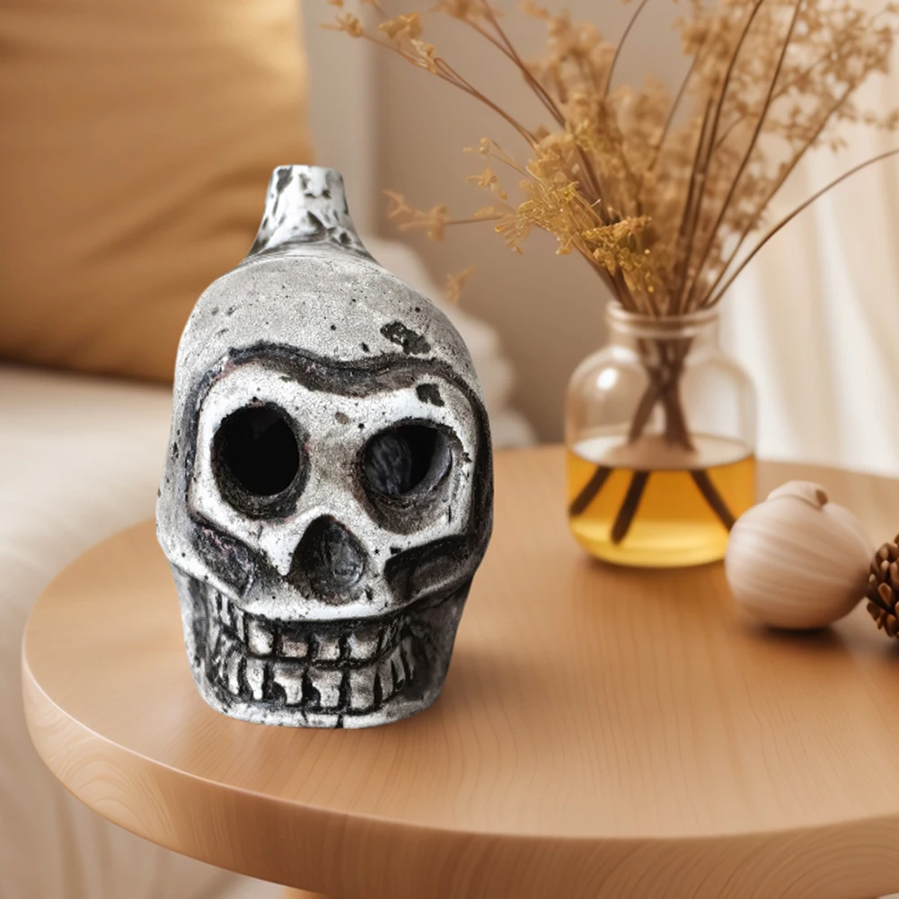 Spooky Aztec Death Whistle Loud Screaming Aztec War Whistle Skull for Halloween Prank Props