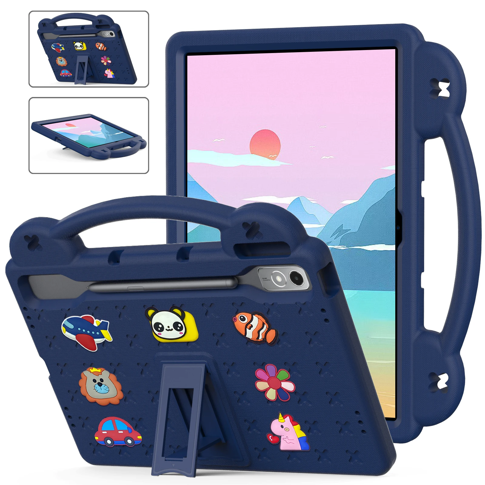 Per Lenovo Tab P12 12.7 Pollici 2023 Custodia Kid Eva Tablet 2023 Cover Case