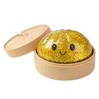 Realistic Giant Dumpling Squeeze Toy with Bamboo Steamer Soft TPR Dough Ball Decompression Fidget Toy Creative Funny Gift 6