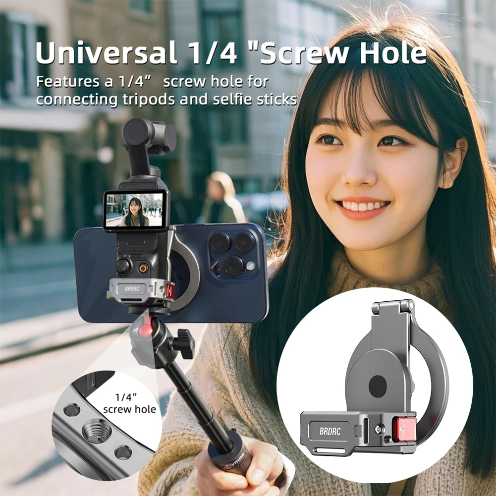 Magnetic Adapter Frame for DJI Osmo Pocket 3 Camera Expansion Bracket Magnetic Mount Stand Vlgo Video Shooting Accessorises