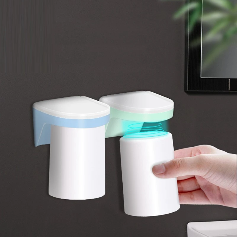 

Bathroom Magnetic Suction Mouthwash Cup Wall-Mounted Drain Shelf Tooth