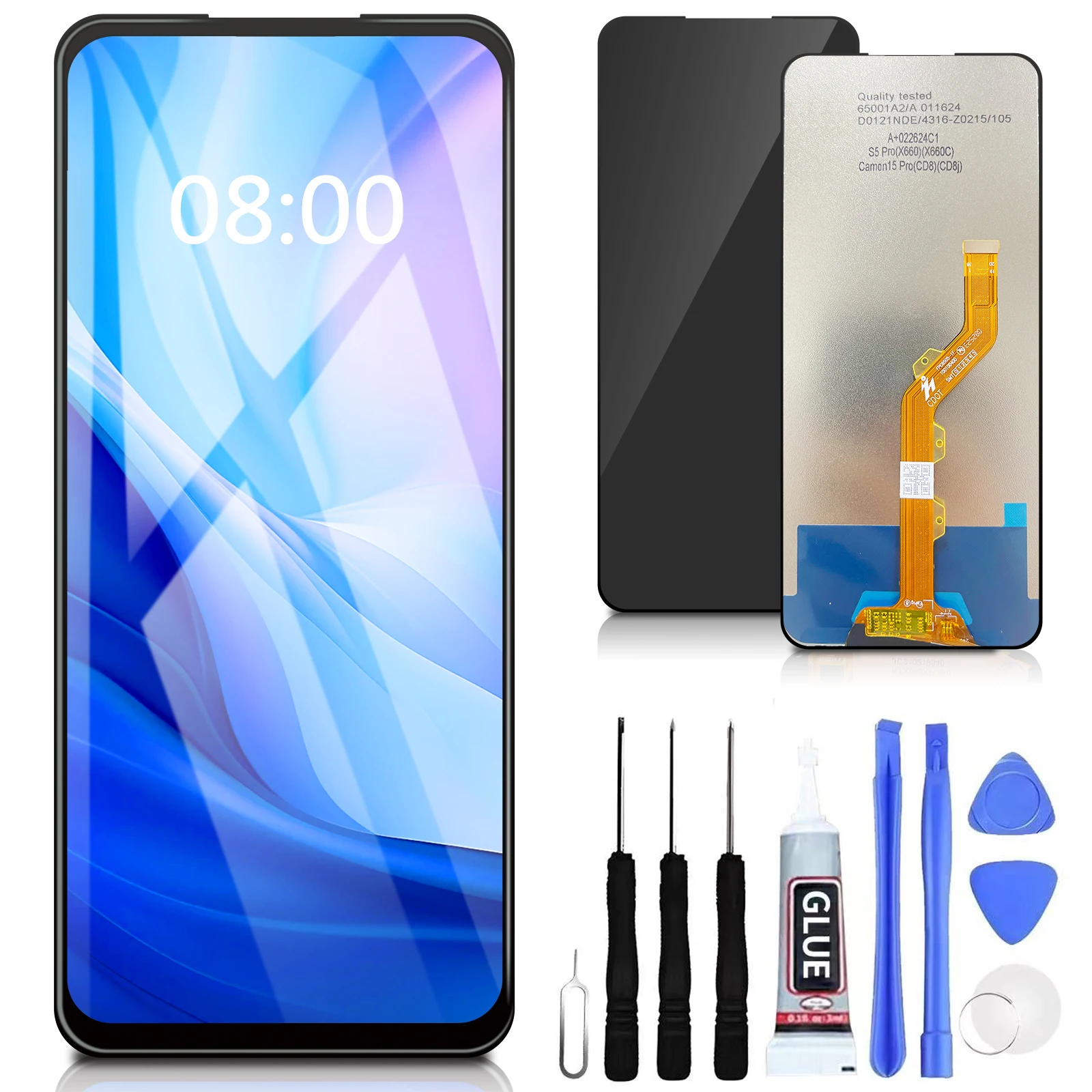 

ЖК-дисплей 6,6 дюйма Ori для Tecno Camon 15 Pro CD8 CD8J, дисплей для Infinix S5 Pro X660 X660C, замена