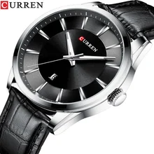 

CURREN Quartz Waterproof Calendar Watch for Men Leather Strap Male Wristwatch Top Luxury Brand Business Men Clock Reloj Hombres