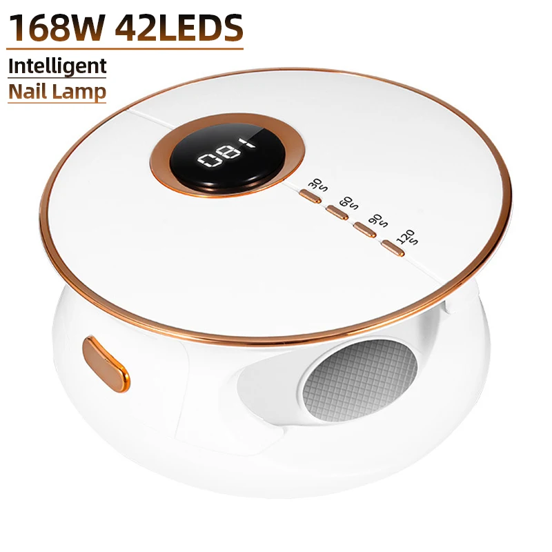 

168W Nail Lamp 42 LEDs UV LED Gel Polish Quick Dry Manicure Machine Multifunctional Nail Gel Dryer With Smart Sensor Nail Salon
