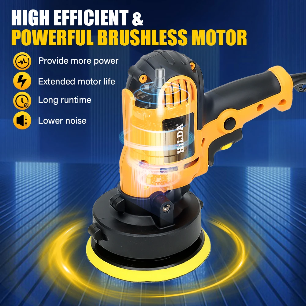 HILDA Electric Car Polisher Machine Auto Polishing Machine Adjustable Speed Sanding Waxing Tools Car Accessories Powewr Tools car polisher,electric polisher